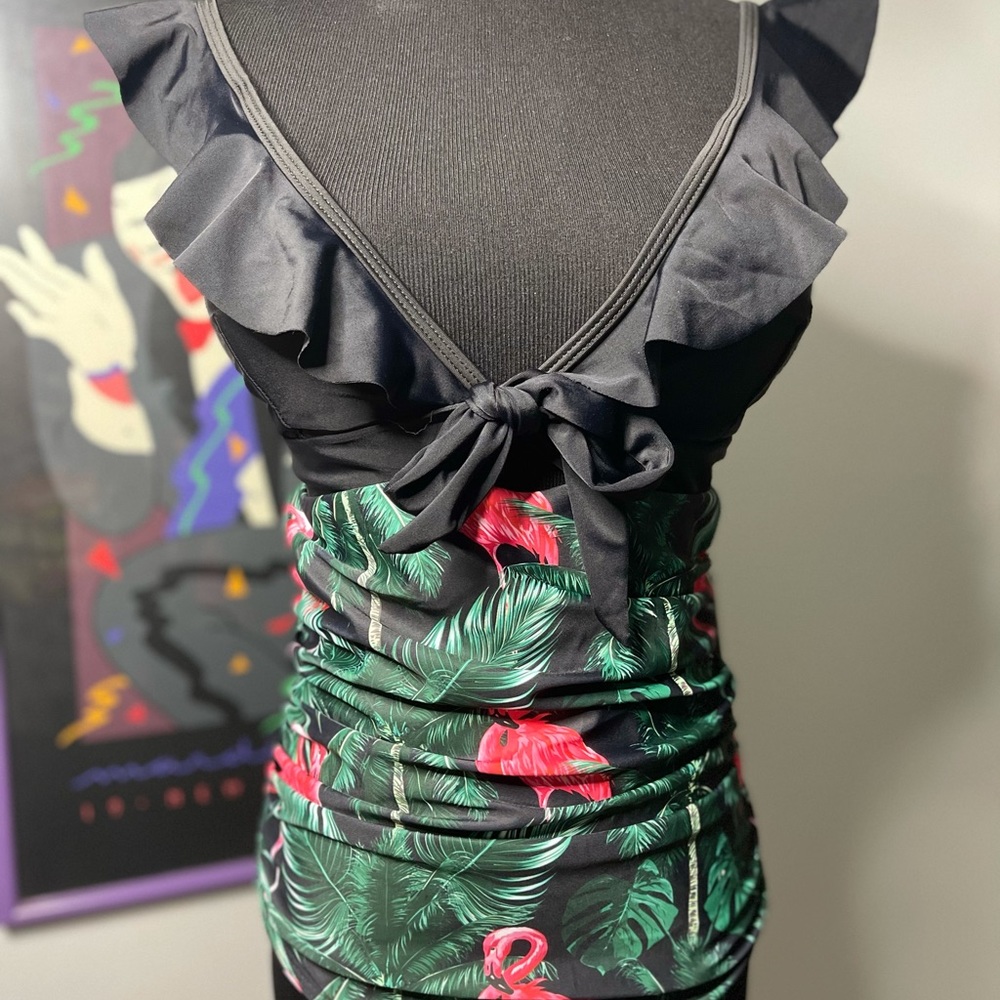 Flamingo Keyhole One Piece